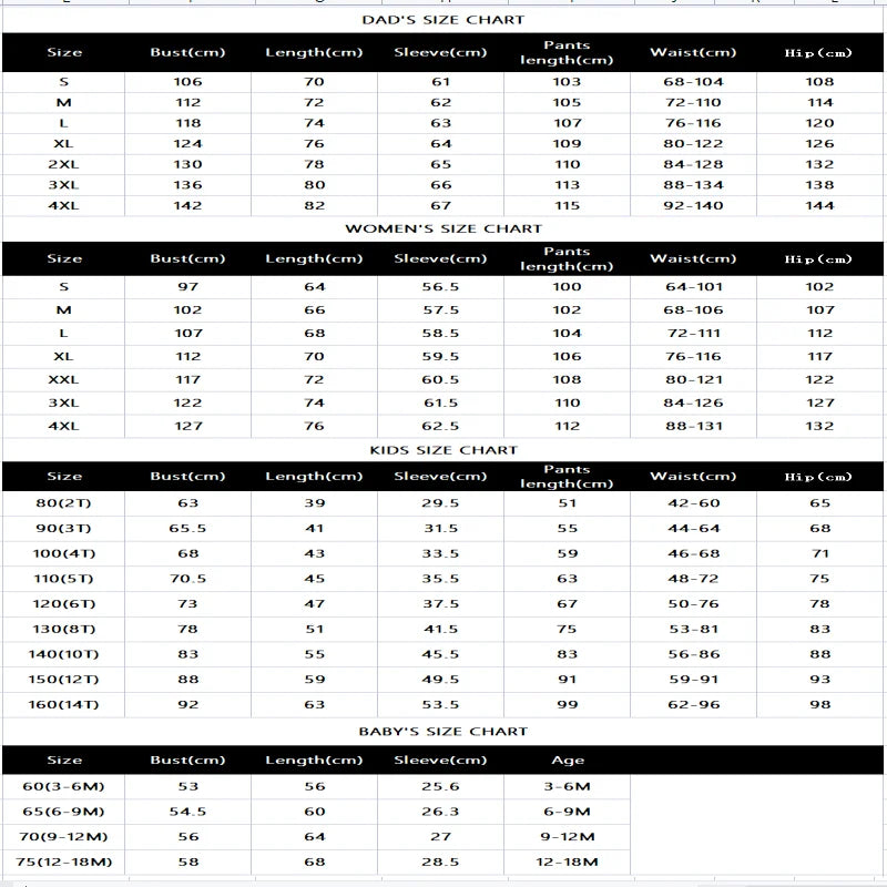 ODM/OEM Custom Christmas Pjs Father Kids Baby Pajamas Dad Mom Girl Children Sleepwear Family Christmas Pajamas Matching Outfit