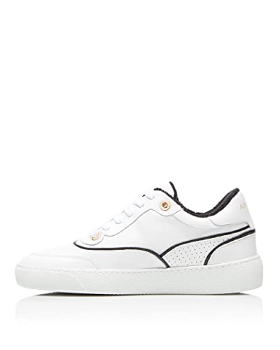 Aquazzura, A 25 Sneaker, 7, White and Black