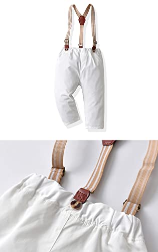 Allovin Boy Blazer Outfits Long Sleeve Formal Suits Jogger Pants Set Blue 3-4 Y