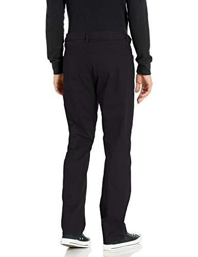 Chaps Men's Stretch 5 Pocket Twill Pant, American Black, 34 32