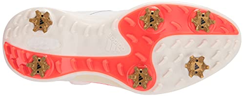 adidas Women's ZG21 Recycled Polyester BOA Golf Shoes, Footwear White/Core Black/Solar Red, 8