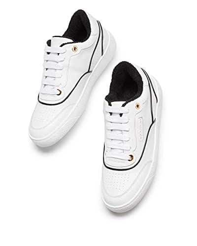 Aquazzura, A 25 Sneaker, 7, White and Black
