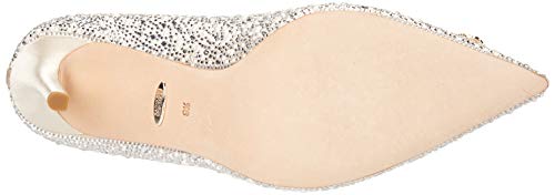 Badgley Mischka womens Cher Ii Pump, Ivory Satin, 5 US