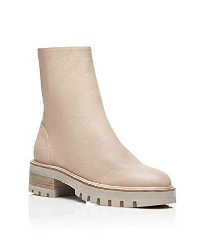 Aquazzura, Saint Honore Combat Bootie, 5.5, Soft Beige