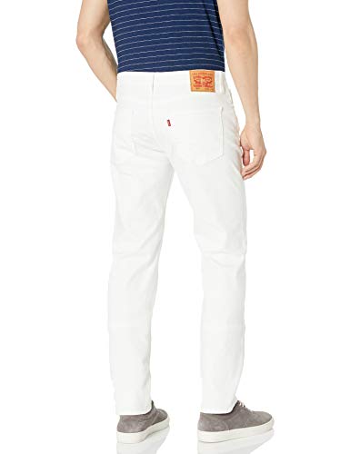 Levi's Men's 514 Straight Jean, Castilleja White - Stretch, 34W x 36L
