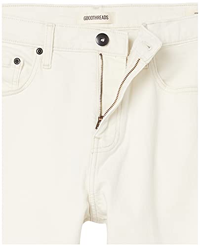 Amazon Brand - Goodthreads Men's Athletic-Fit Jean, White Vintage, 36W x 31L