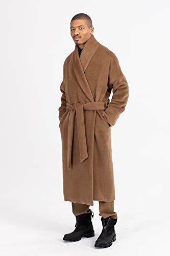 Deveaux New York, Syd Robe Coat, XS, Brown