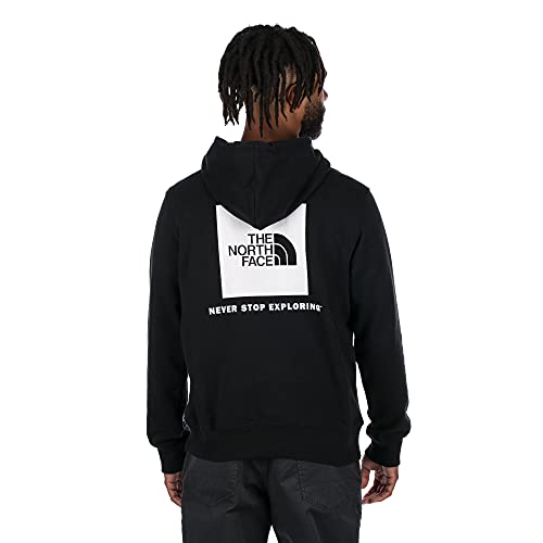 The North Face Men's Box NSE Pullover Hoodie, TNFBLACK/TNFWHT, XXL