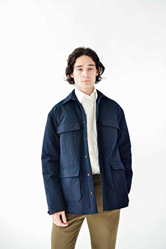 Deveaux New York, Luca Field Shirt, M, Navy