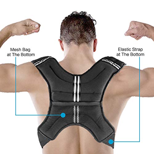 Henkelion Weighted Vest Weight Vest for Men Women Kids Weights Included, Body Weight Vests Adjustable for Running, Training Workout, Jogging, Walking - 4 Lbs