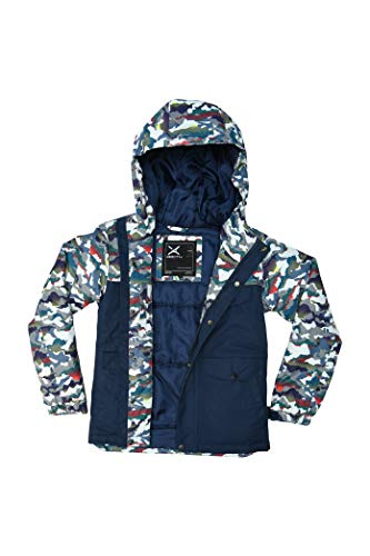 Arctix Boys Slalom Insulated Winter Jacket, White Multi Camo, Medium