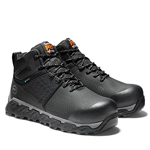 Timberland PRO Men's Ridgework Mid Composite Safety Toe Waterproof Industrial Work Boot, Black, 12