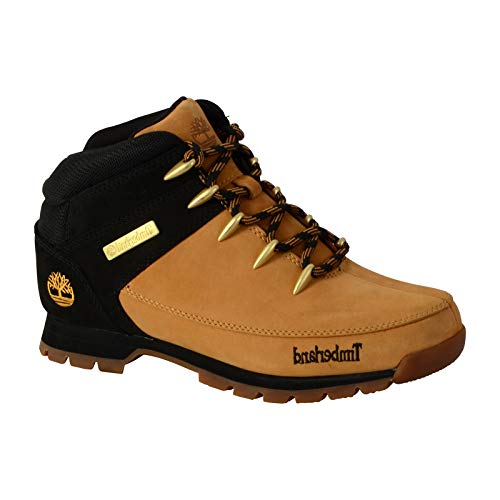 Timberland Men's Ankle Chukka Boots, Yellow Wheat Nubuck W Black, 12