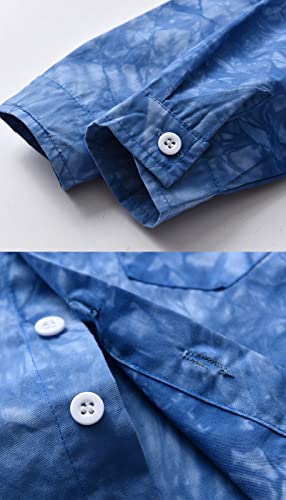 Allovin Boy Blazer Outfits Long Sleeve Formal Suits Jogger Pants Set Blue 3-4 Y
