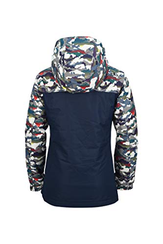 Arctix Boys Slalom Insulated Winter Jacket, White Multi Camo, Medium