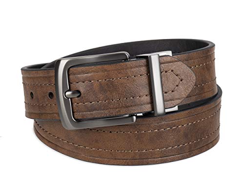 Levi's Men's Reversible Casual Jeans Belt, Brown/Black 1, Medium (34-36)