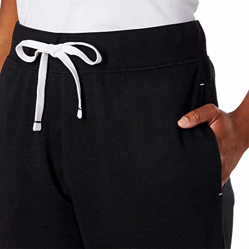 Calvin Klein Women's 2 Pack French Terry Joggers (Black/Wolf, Medium)