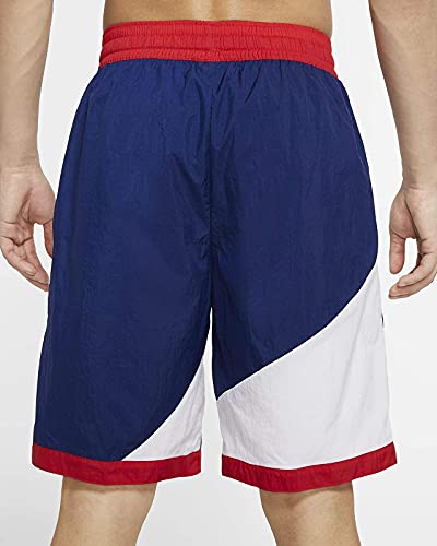 Nike Dri-Fit Throwback Men's Basketball Athletic Shorts American Flag, Blue Void/White/University Red/Blue Void, Medium