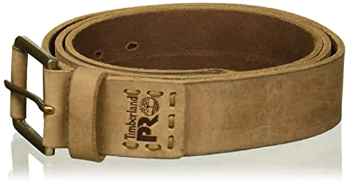 Timberland PRO Men's 40mm Workwear Leather Belt, Wheat/Pull Up, 42