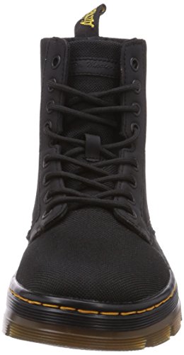 Dr. Martens Men's Combs Combat Boot, Black Extra Tough Poly+Rubbery,Womens 12/Mens 11