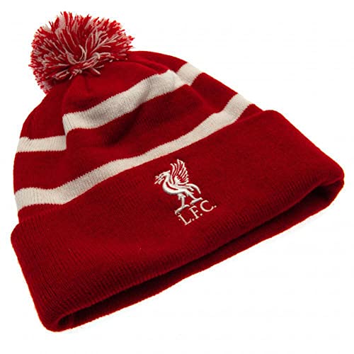 Liverpool FC Red/White Knitted Ski Hat - Authentic EPL Brand