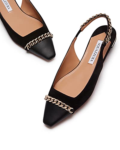Aquazzura, Nikki Ballet, 6, Black