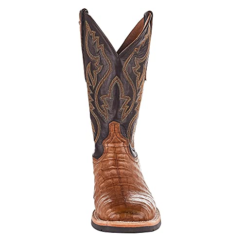 Lucchese Men's Rowdy Western Boot Square Toe Tan 9.5 D