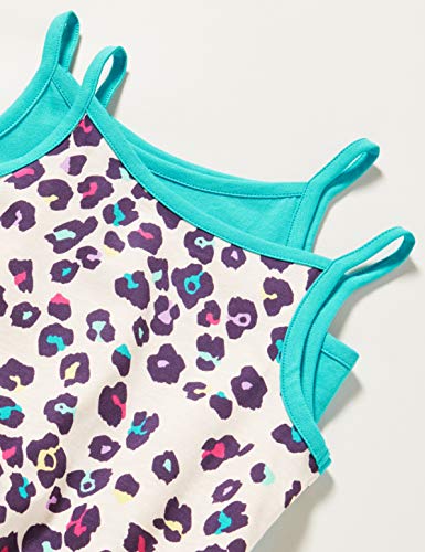 Amazon Essentials Girls 2-Pack Knit Romper, Animal, M