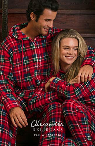 Alexander Del Rossa Men's Warm Fleece One Piece Footed Pajamas, Adult Onesie with Hood, 3X American Flag Limited Edition (SKU-A0314USA3X)