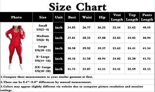 3 Piece Sweatsuits Outfits for Women Bodycon Long Sleeve Pant Sports Vest Tracksuit Set