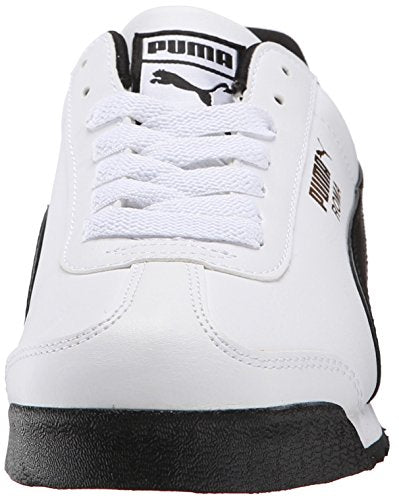 PUMA Men's Roma Basic Fashion Sneaker, White/Black Leather - 13 D(M) US