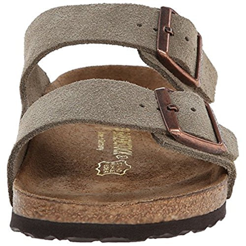Birkenstock Unisex Arizona Sandal,Taupe Suede,39 N EU