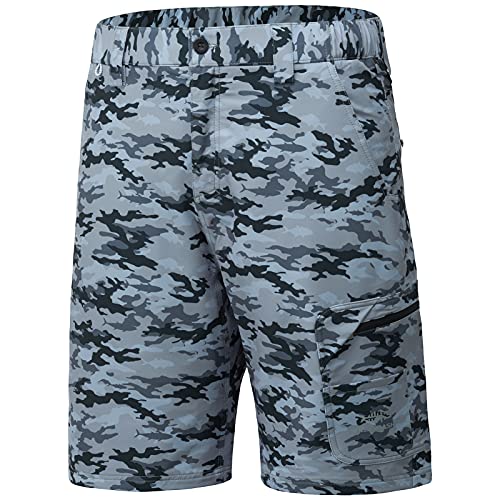BASSDASH FP01M 10.5” Mens Fishing Cargo Shorts Quick Dry UPF 50+ Water Resistant
