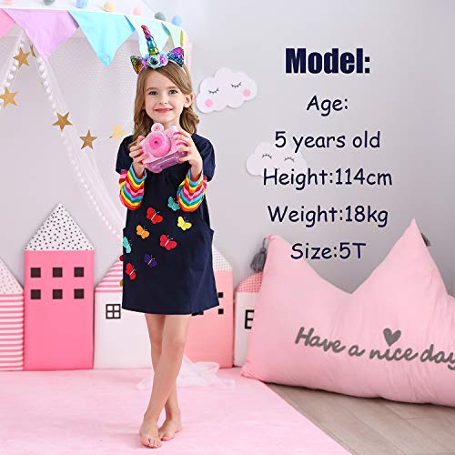 VIKITA Toddler Girls Dresses Long Sleeve Girl Dress for Kids 3-8 Years LH5805, 6T