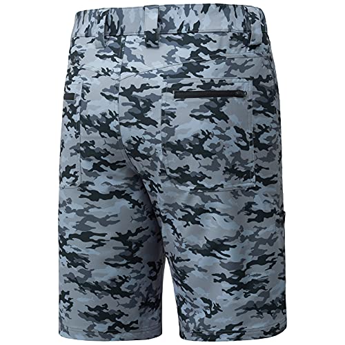 BASSDASH FP01M 10.5” Mens Fishing Cargo Shorts Quick Dry UPF 50+ Water Resistant