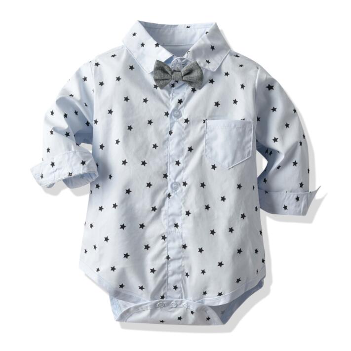 2022 Orangemom Gentleman Boys Baby Clothing Plaid Bodysuit Baby Boy Jumpsuit 1-3 Years Infant Costume For Birthday Party Cool