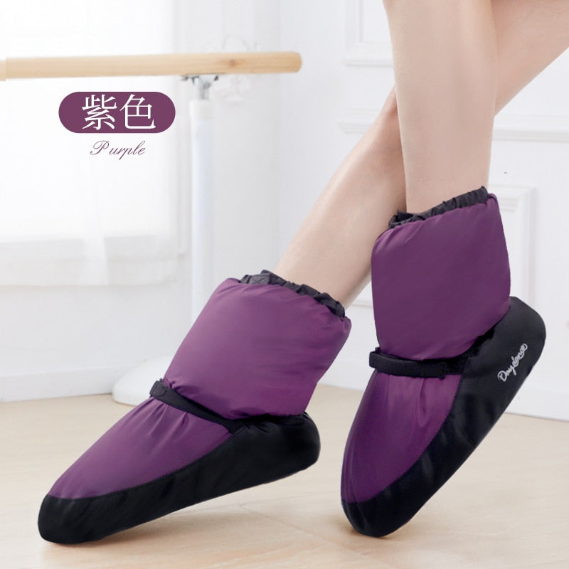Ballet Shoes Dance Boots Warm Ballet Boots Dance Shoe Winter Boots Warm Up Training Shoes