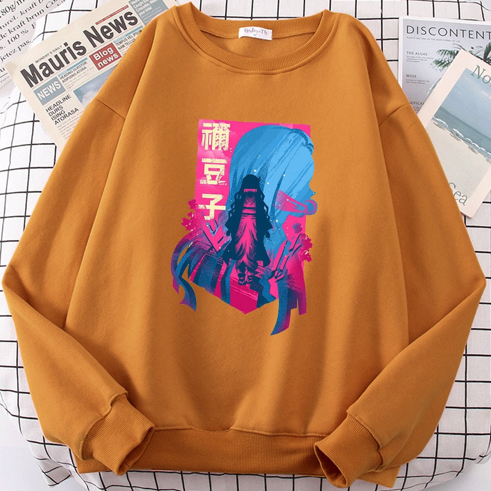 2022 Demon Slayer Japan Anime Men Hoody Autumn New Fashion Sweatshirt Harajuku Fleece Pullovers Personality Crewneck Men Hoodies