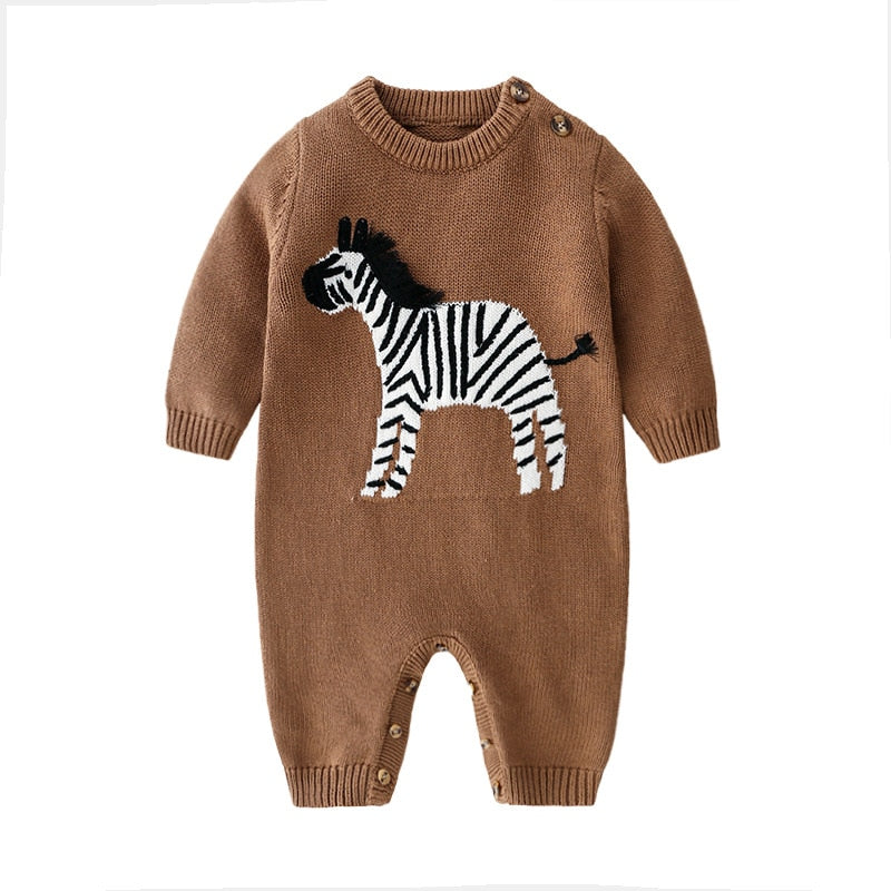 Baby Rompers Clothes Autumn Long Sleeve Newborn Infant Boys Girls Sweaters Jumpsuits Winter Outerwear Toddler Playsuits Overalls