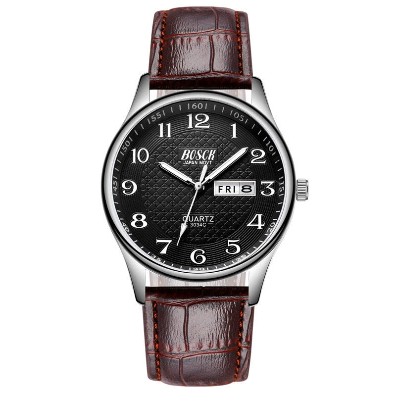 2022 Watches Men Business Waterproof Date Week Quartz Men's Watches Fashion Stainless Steel Watches For Men Relogio Masculino