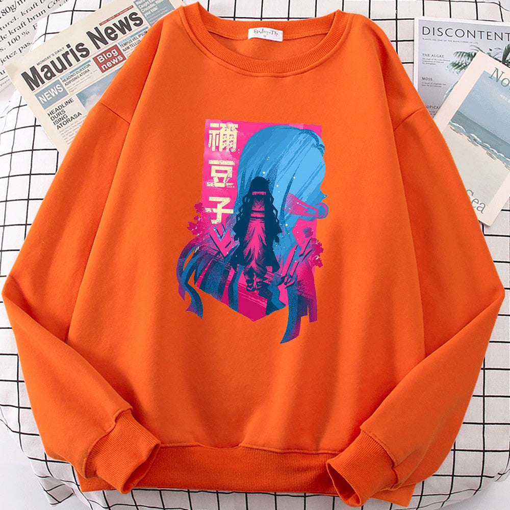 2022 Demon Slayer Japan Anime Men Hoody Autumn New Fashion Sweatshirt Harajuku Fleece Pullovers Personality Crewneck Men Hoodies