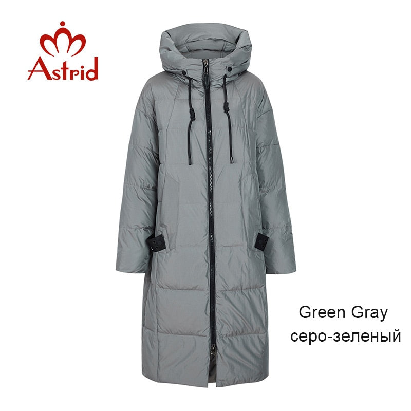 Astrid 2022 Winter new arrival down jacket women loose clothing outerwear quality with a hood fashion style winter coat AR-7038