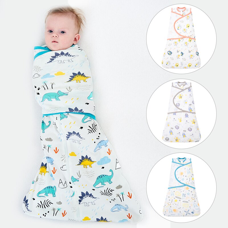Baby Swaddle Surrender Style Newborn Sleeping Bag Cotton Gro-Bag Newborn Blanket Wrap Envelope Cocoon 0-12 Months
