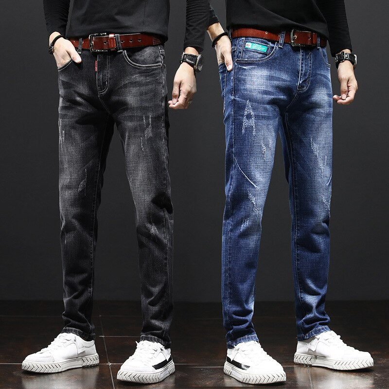 Design Denim Skinny Jeans Distressed Men New 2020 Spring Autumn Clothing Good Quality Men Designer Jeans for Men