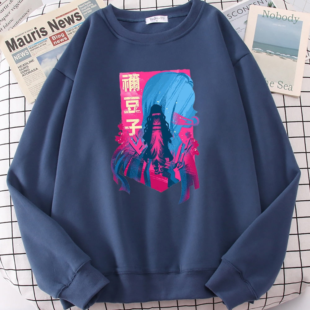 2022 Demon Slayer Japan Anime Men Hoody Autumn New Fashion Sweatshirt Harajuku Fleece Pullovers Personality Crewneck Men Hoodies