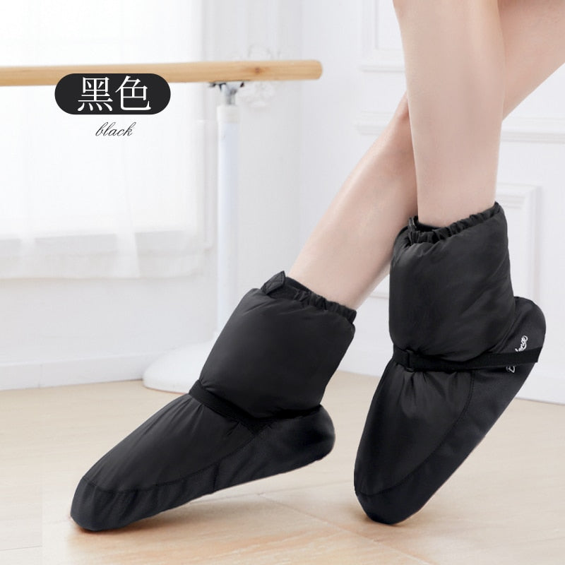 Ballet Shoes Dance Boots Warm Ballet Boots Dance Shoe Winter Boots Warm Up Training Shoes
