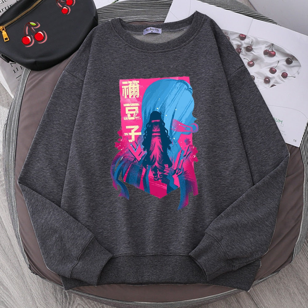 2022 Demon Slayer Japan Anime Men Hoody Autumn New Fashion Sweatshirt Harajuku Fleece Pullovers Personality Crewneck Men Hoodies