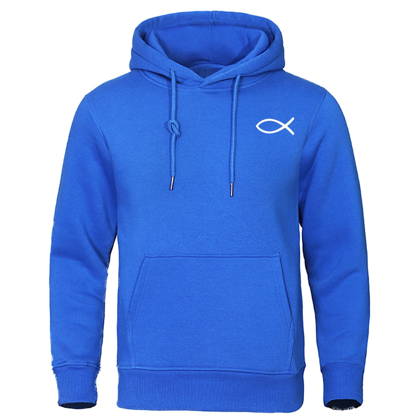 2022 Autumn Winter Mens Sweatshirt Christian JESUS fish Hoodies high quality Brand Pullover Warm Fleece Hoody Casual Streetwear