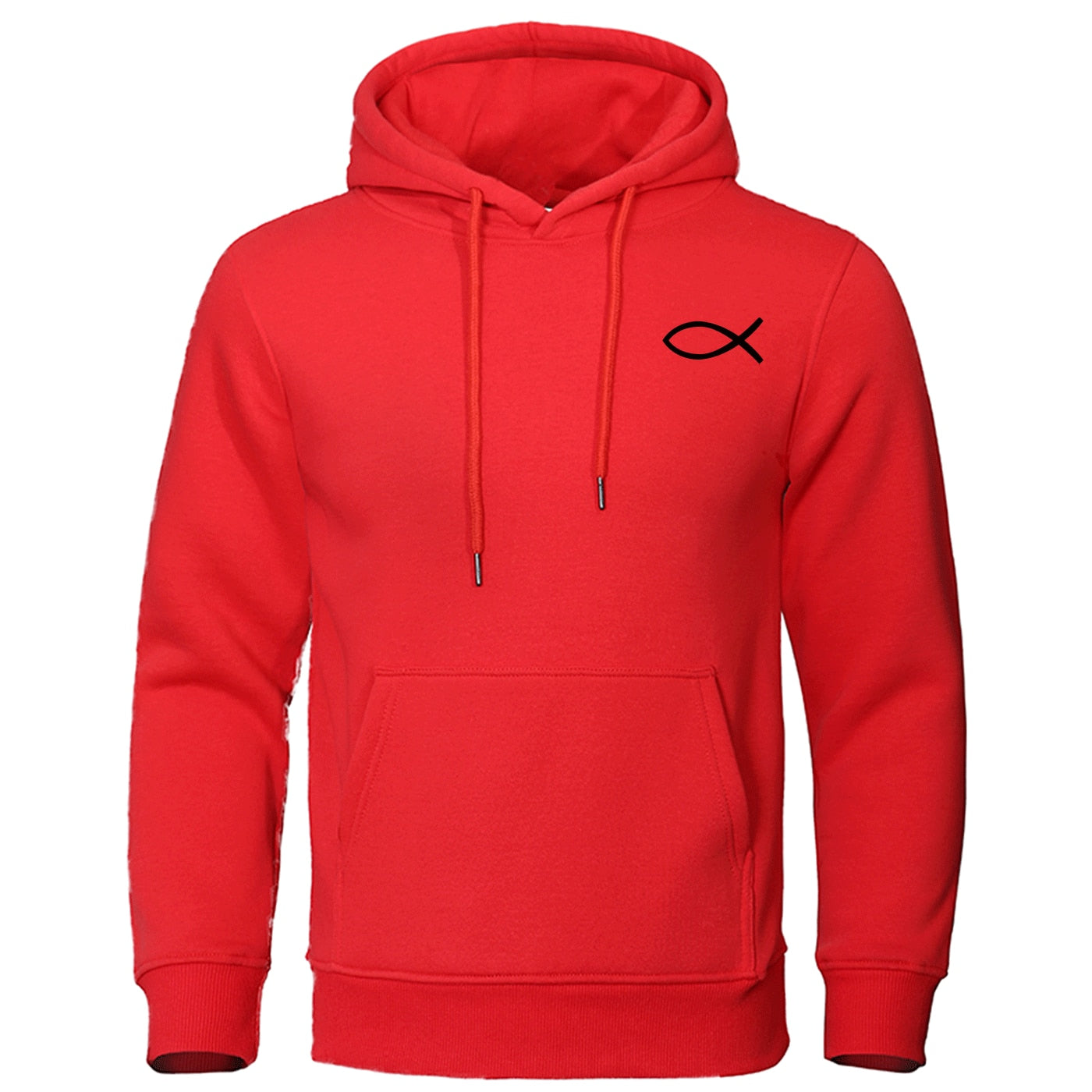 2022 Autumn Winter Mens Sweatshirt Christian JESUS fish Hoodies high quality Brand Pullover Warm Fleece Hoody Casual Streetwear