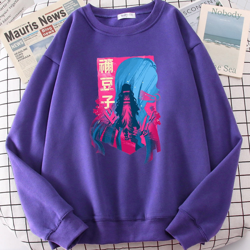 2022 Demon Slayer Japan Anime Men Hoody Autumn New Fashion Sweatshirt Harajuku Fleece Pullovers Personality Crewneck Men Hoodies